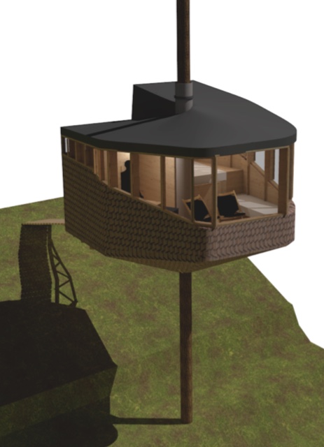 Hytter i tretoppane – nytt overnattingstilbod i Odda